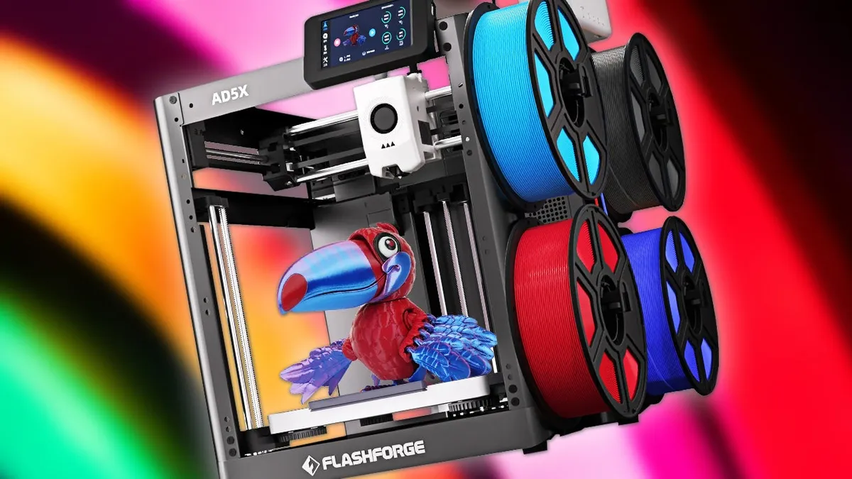 La FlashForge AD5X se desploma a 215€ en AliExpress: la impresora 3D multicolor que te hará olvidar Amazon