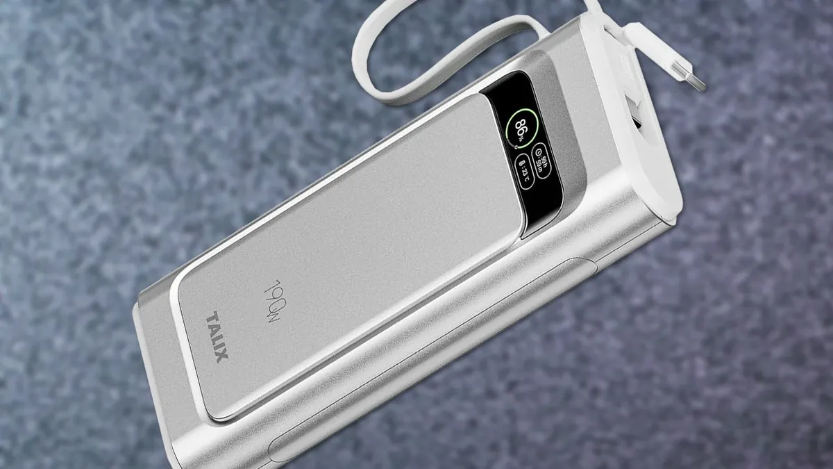 El cargador que te salva en el avión y carga hasta el portátil: la power bank Talix de 10.000mAh por 18 pavos