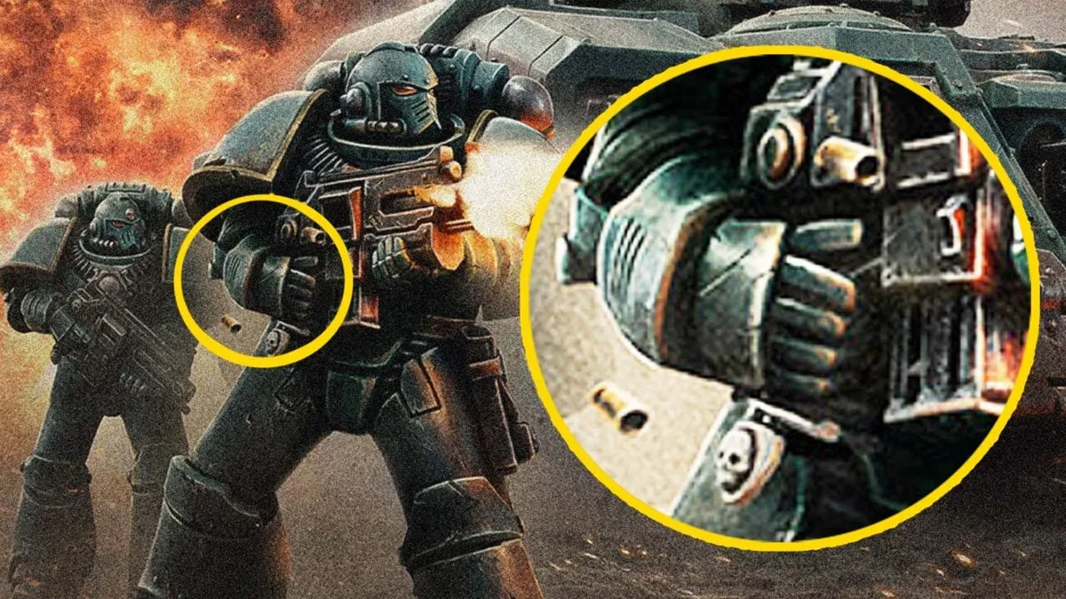 El dedo extra de un Marine Espacial: no es IA, es que alguien hizo el vago en Photoshop