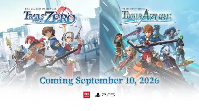 Trails from Zero y Trails to Azure llegan a PS5 y Switch 2 en septiembre