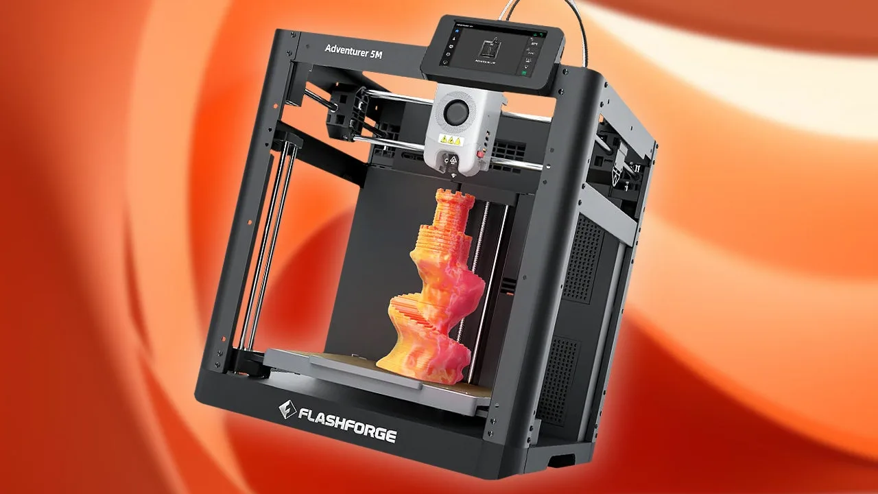 La Popular Impresora 3D Flashforge Adventurer 5M, Económica y con Buen Presupuesto, Baja a Solo 155 Dólares Enviada